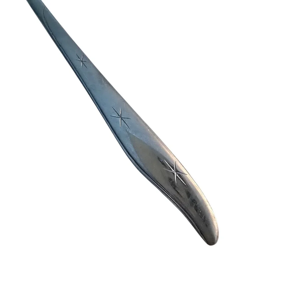 Marcrest Citation Iced Tea Spoon Stainless Steel Starburst Mid Century Modern